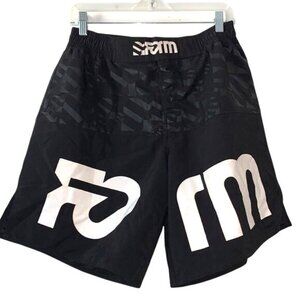Form Athletics Black & White MMA Training Shorts Size 34 Mens Polyester